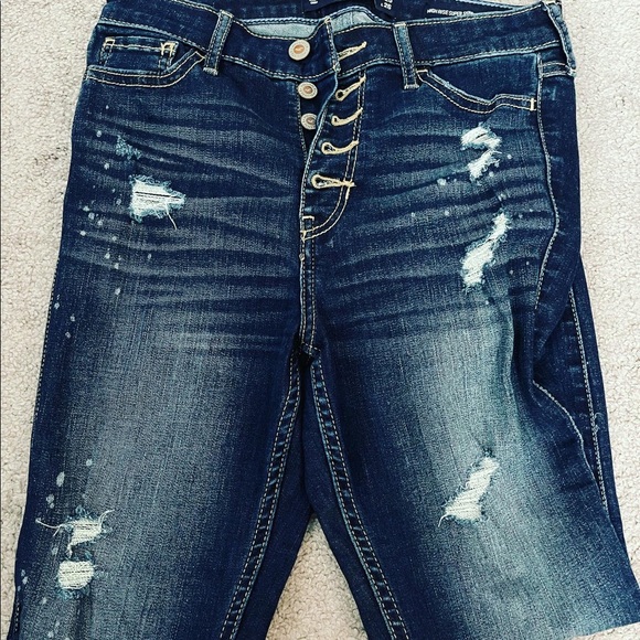 hollister high rise super skinny crop - Picture 2 of 4